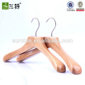 fashionable high quality coat hanger clothes wooden coat hanger stand for hotel